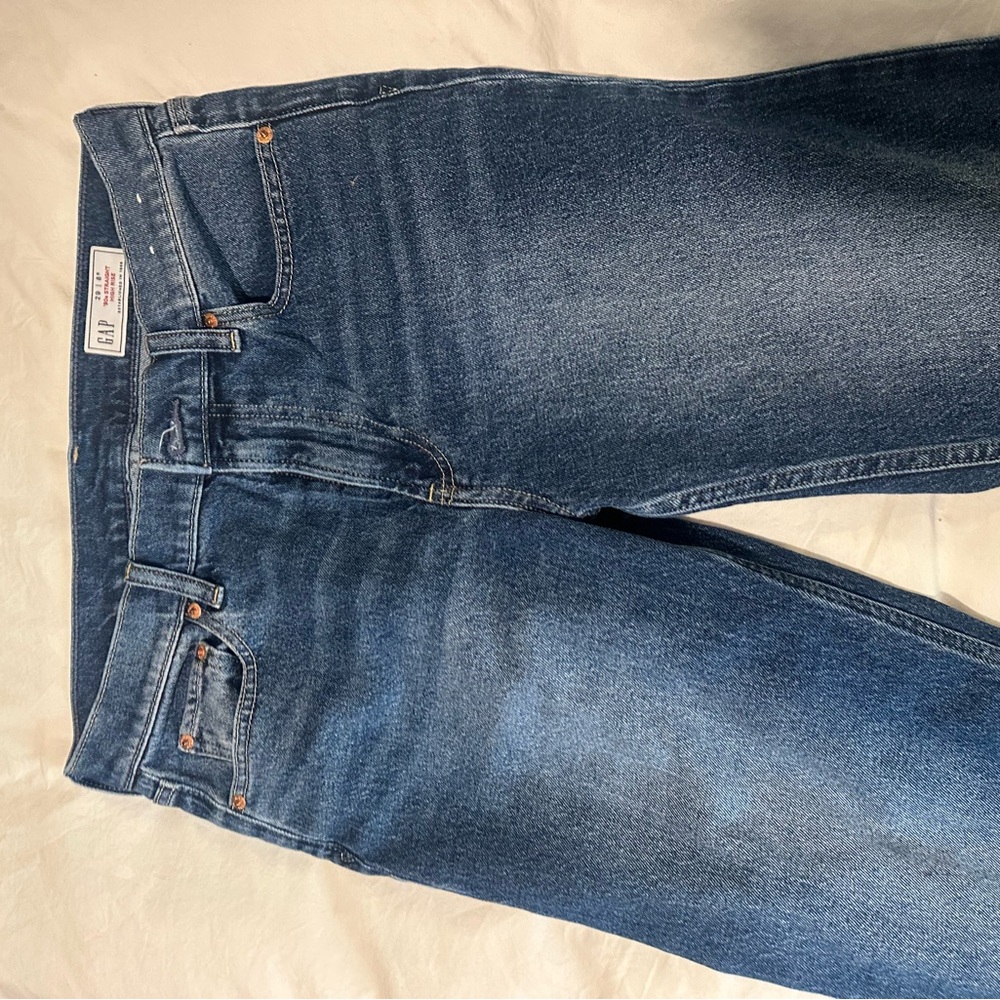 GAP Women's Straight Leg Jeans - Dark Blue